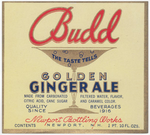 Budd Golden Ginger Ale